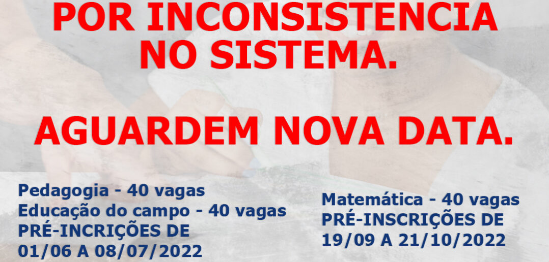 Inscrições Canceladas