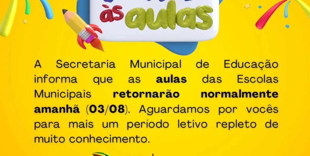Volta as aulas em Ourilândia do Norte